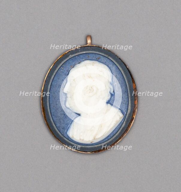 Cameo with Portrait of Benjamin Franklin, Burslem, Late 18th century. Creator: Wedgwood.