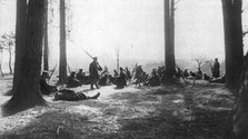 ''Sur le front oriental; Un bivouac russe devant Przemysl pendant le siege', 1915. Creator: Unknown.