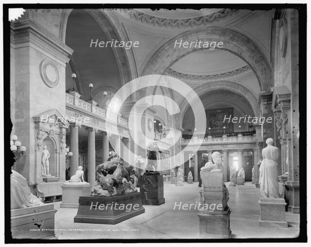Statuary Hall, Metropolitan Museum of Art, New York, c1907. Creator: Unknown.
