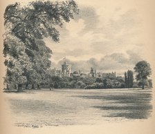 'Windsor Castle From the Home Park', 1902. Artist: Thomas Robert Way.