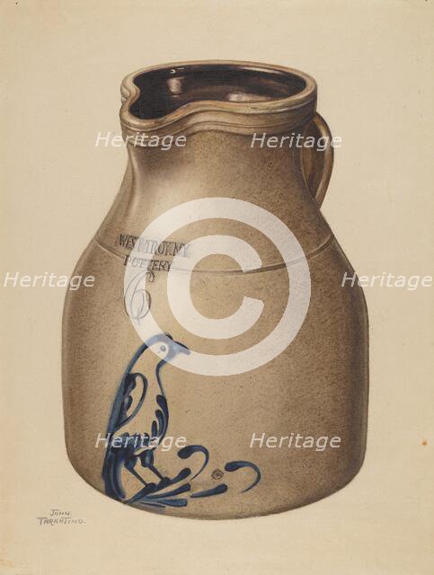 Pitcher, 1935/1942. Creator: John Tarantino.