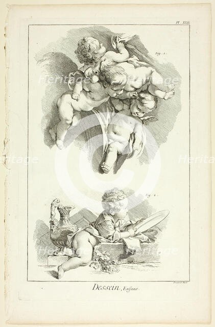 Design: Children, from Encyclopédie, 1762/77. Creator: Benoit-Louis Prevost.
