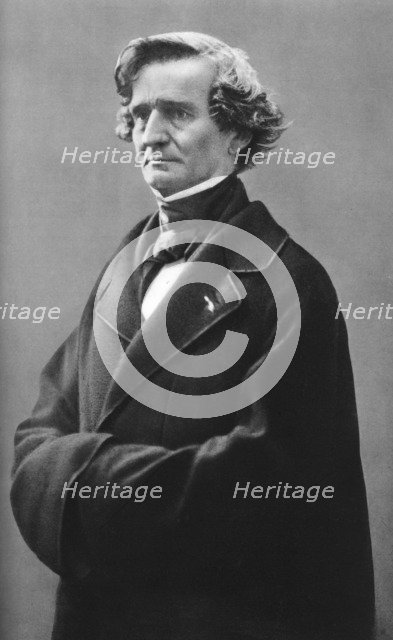 Hector Berlioz (1803-1869), French Romantic composer.  Creator: Nadar.