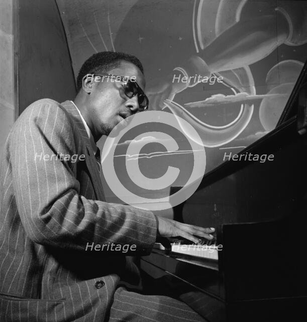 Portrait of Thelonious Monk, Minton's Playhouse, New York, N.Y., ca. Sept. 1947. Creator: William Paul Gottlieb.