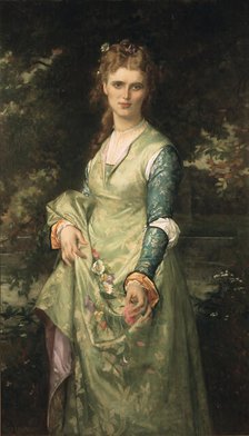 Christina Nilsson, 1843-1921, opera-singer, as Ofelia, 1873. Creator: Alexandre Cabanel.