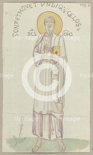 The Four Evangelists at the Atrium of the Main Entrance of St. Mark's Basilica...John, 1818-1843. Creator: Johann Anton Ramboux.