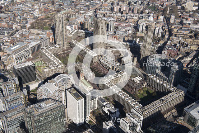 The Barbican Arts and Conference Centre and housing estate, City of London, 2018. Creator: Historic England Staff Photographer.