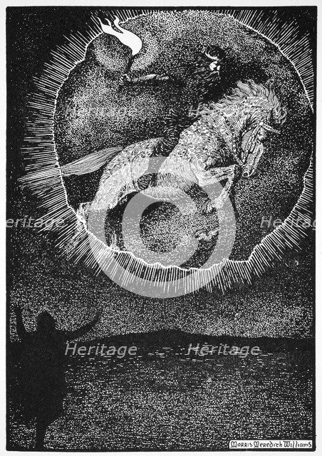 'The Vision of the Man on the Grey horse', 1913.  Artist: Morris Meredith Williams