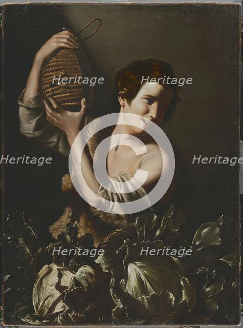 Young Peasant with a Flask, 1610. Creator: Tommaso Salini.