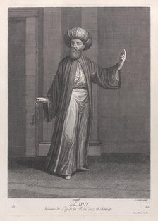 Emir, homme de Loy de la Race de Mahomet, 1714-15. Creator: Unknown.
