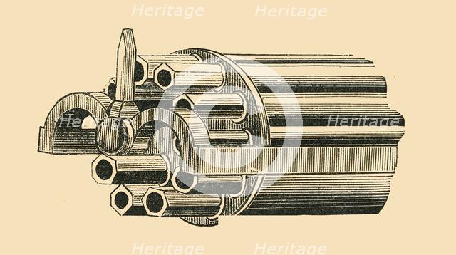 Barrel of Gatling gun, c1872.  Creator: Unknown.