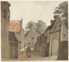Street at the Manege, 1820-1872. Creator: Hendrik Abraham Klinkhamer.