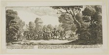 Discovery of the Criminal Soldiers, plate nine from The Large Miseries of War, n.d. Creator: Gerard van Schagen.