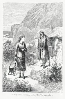 '"They are not worth your having, Miss", he says, quietly', 1879.  Creator: Pearson.