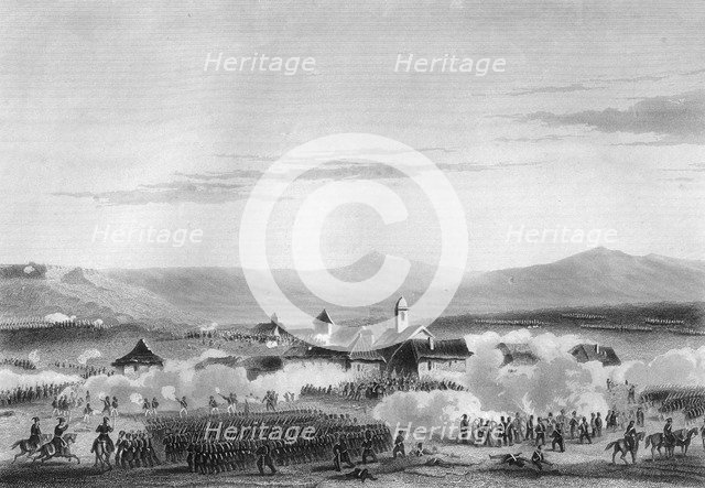 The Battle of Citate, during the Crimean War, 1854 (1857).Artist: W Hulland