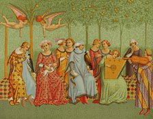 The Dream of Life, after a fresco attributed to Andrea Orcagna (1308-1368), 1877. Creator: Franz Kellerhoven.