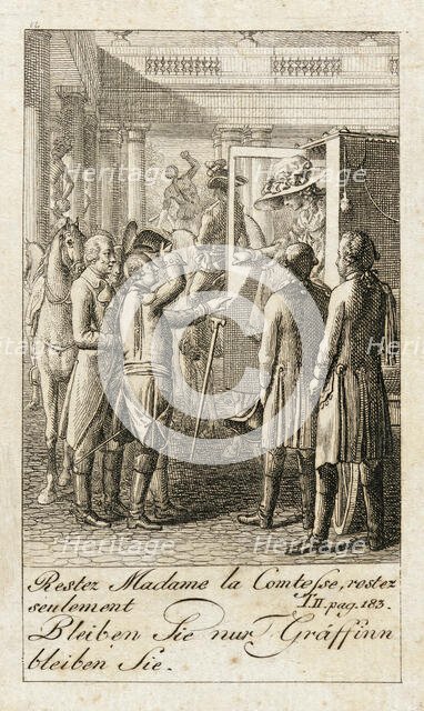 Illustration for 'Caroline of Lichtfield', 1786. Creator: Daniel Nikolaus Chodowiecki.