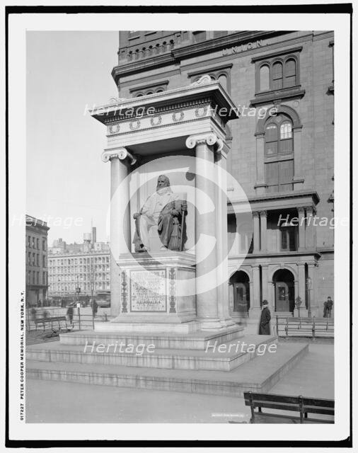 Peter Cooper Memorial, New York, N.Y., between 1900 and 1906. Creator: Unknown.