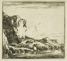 Rocky Landscape, 1645-50. Creator: Herman Naijwincx.