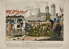 The Second battle of Wawer on 31 March 1831, 1831. Creator: Wunder, Georg Benedikt (1786-1858).