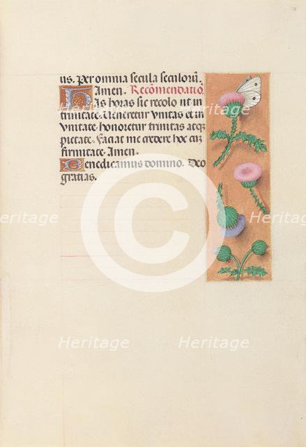 Hours of Queen Isabella the Catholic, Queen of Spain: Fol. 23r, c. 1500. Creator: Master of the First Prayerbook of Maximillian (Flemish, c. 1444-1519); Associates, and.