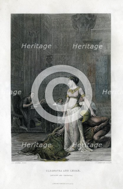 'Cleopatra and Caesar (Anthony and Cleopatra)', 19th century. Artist: JC Armytage