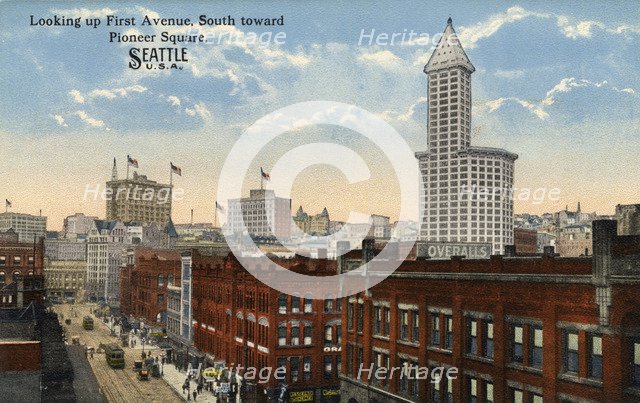 First Avenue, Seattle, Washington, USA, 1915. Artist: Unknown