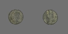 Coin Portraying Emperor Constans or Emperor Constantius II, 324-361. Creator: Unknown.