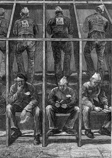 Prisoners at Clerkenwell House of Correction, London, 1874. Artist: Unknown