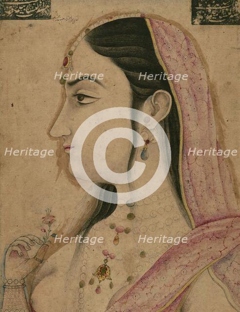 Portrait of Lal Kunwar, 12th century AH/AD 18th century. Creator: Unknown.