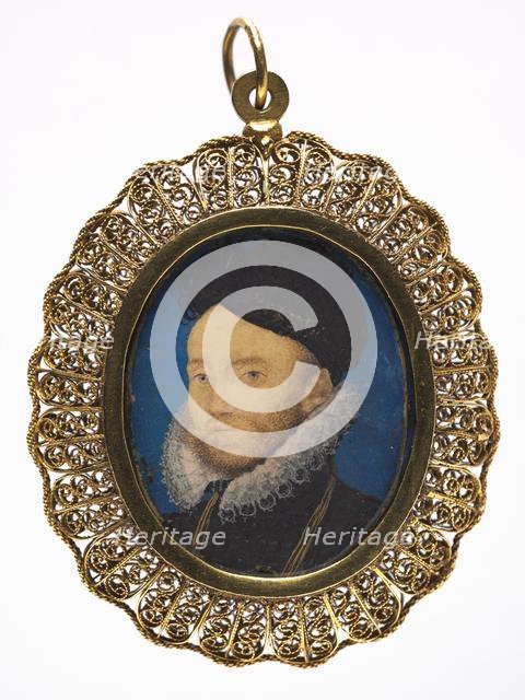 Portrait of a Man, 1590s. Creator: Nicholas Hilliard (British, c. 1547-1619).
