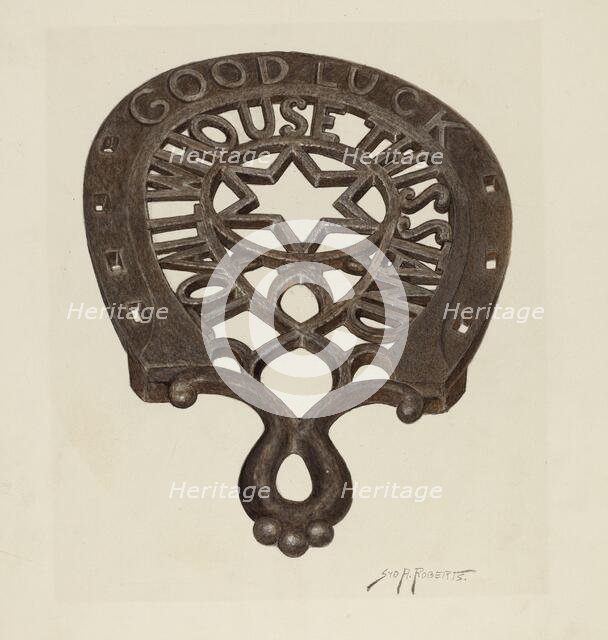 Trivet, c. 1942. Creator: Sydney Roberts.