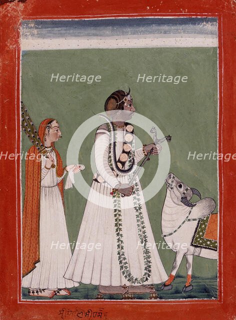 Sidh Sen (reigned 1684-1727) Dressed as Shiva, c1730. Creator: Unknown.