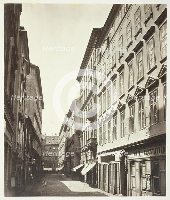 Wollzeile No. 9, Wohnhaus des Grafen Friedrich Fünfkirchen, 1860s. Creator: Unknown.