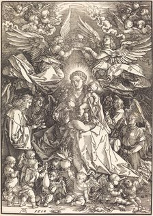 The Virgin Surrounded by Many Angels, 1518. Creator: Albrecht Durer.