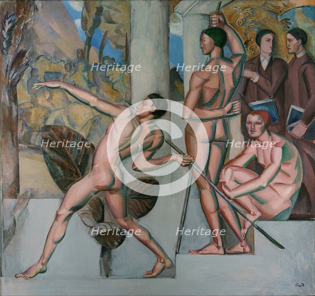 Mens sana in corpore sano (A healthy mind in a healthy body), 1912. Artist: Pauli, Georg (1855-1935)