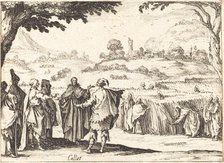 Jesus with the Pharisees, 1635. Creator: Jacques Callot.