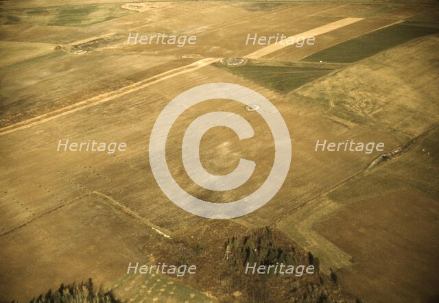 Potato farm in Aroostook county, Maine., after the potatoes have been harvested, 1940. Creator: Jack Delano.