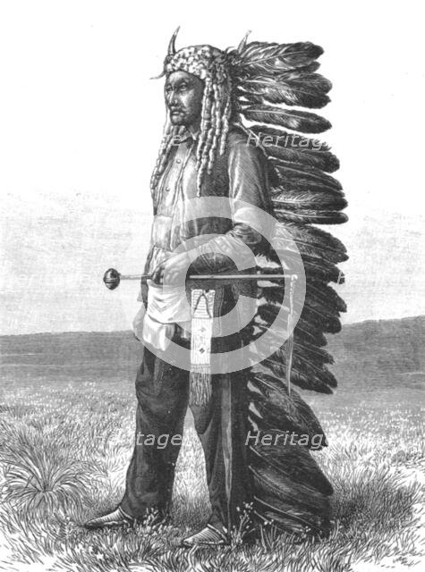 ''The Threatened Rising of American Indians; Sitting Bull, Chief of the Sioux Indians', 1890. Creator: Unknown.