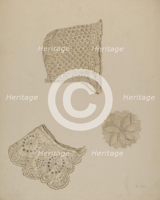 Embroidered Collar, c. 1938. Creator: Eva Wilson.