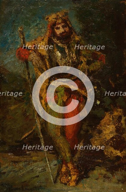 Mephisto from the Opera Faust, 1870/86. Creator: Adolphe Monticelli.