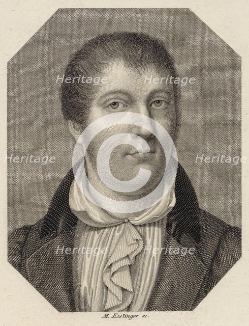 Portrait of the violinist and composer Louis Spohr (1784-1859), 1820. Creator: Esslinger, Johann Martin (1793-1841).