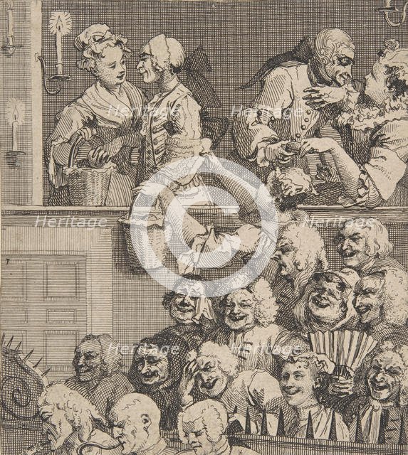 The Laughing Audience, December 1733., December 1733. Creator: William Hogarth.