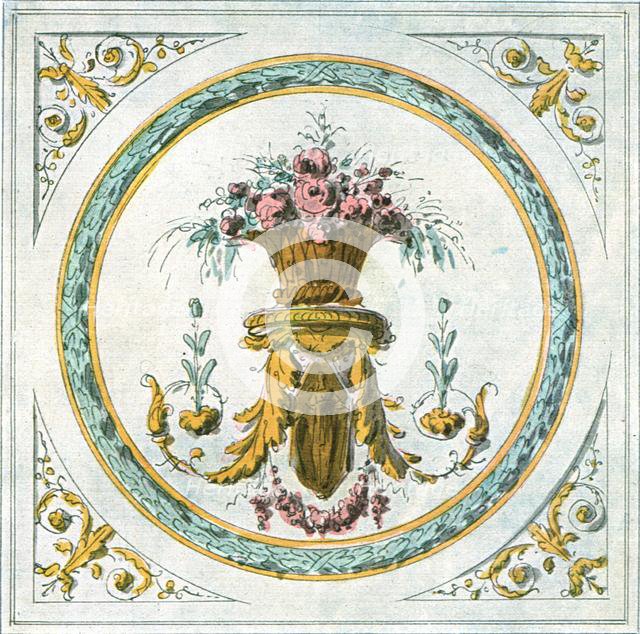 Design for interior decoration, France, (1928).  Creator: Unknown.