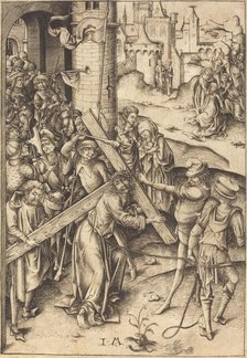 The Bearing of the Cross, c. 1480. Creator: Israhel van Meckenem.