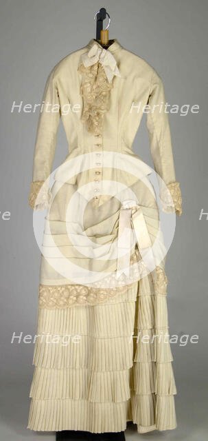 Afternoon dress, American, 1883. Creator: Unknown.