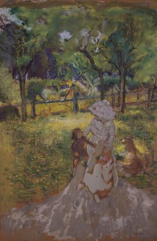 Mere et Enfant au Jardin (Matin Dans Le Verger), 1909-1911. Creator: Edouard Vuillard.