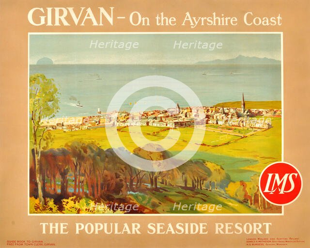 Girvan - On the Ayrshire Coast. The Popular Seaside Resort, 1920s. Creator: Sloane, James Fullarton (1866-1947).