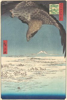 “Jumantsubo Plain at Fukagawa Susaki,” from the series One Hundred Famous Views of Edo (Me..., 1856. Creator: Ando Hiroshige.
