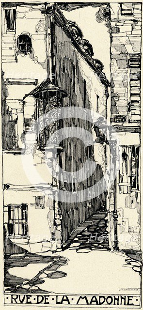 'Rue de la Madonne', 1915. Artist: Jessie Marion King.